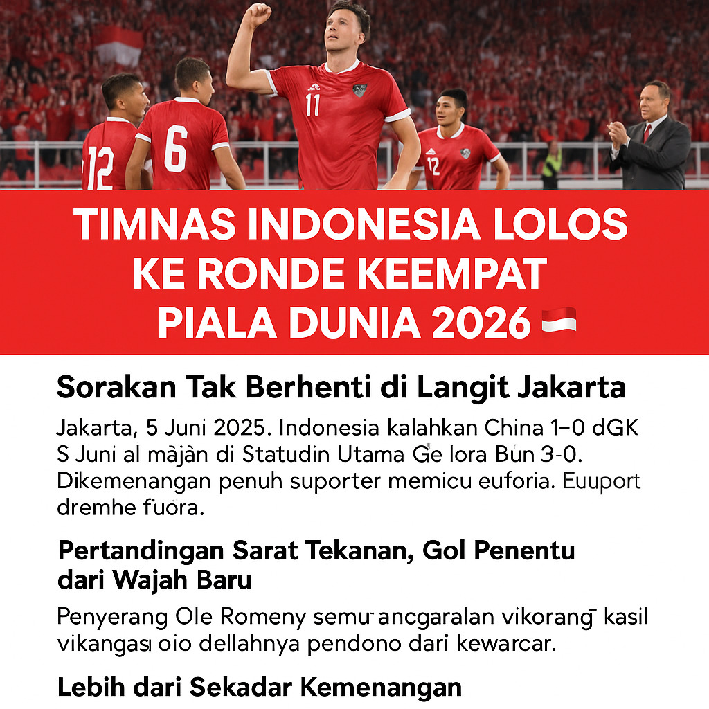Suporter Timnas Indonesia merayakan kemenangan atas China di GBK, Kualifikasi Piala Dunia 2026