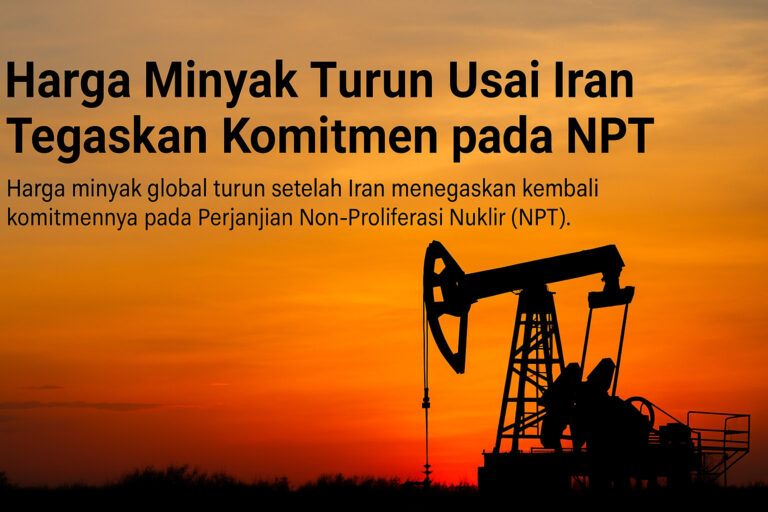 Pompa minyak siluet saat matahari terbenam.
