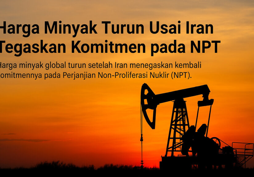 Pompa minyak siluet saat matahari terbenam.
