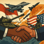 Ilustrasi diplomasi pertahanan Indonesia dan Amerika Serikat.