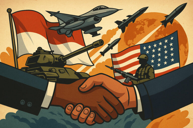 Ilustrasi diplomasi pertahanan Indonesia dan Amerika Serikat.